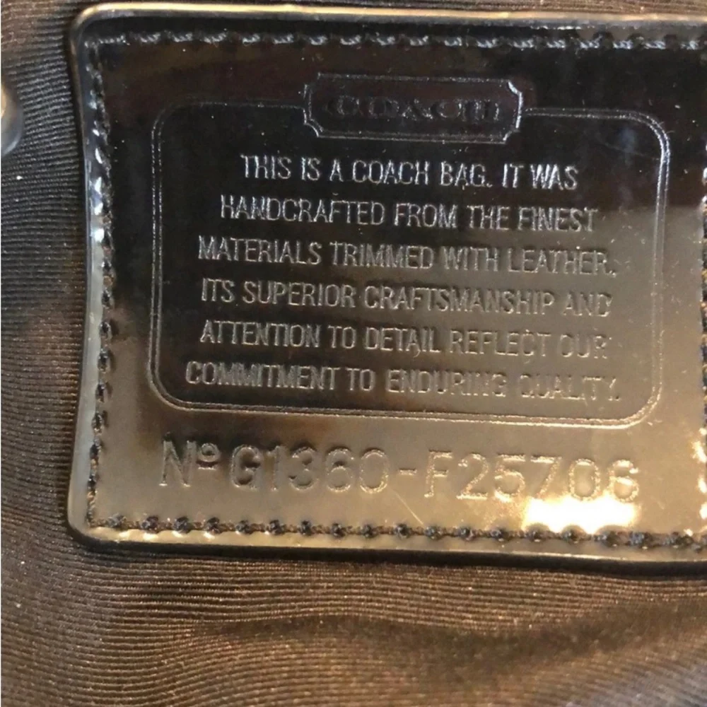 Coach Stripe Python purse - Picture 2 of 5
